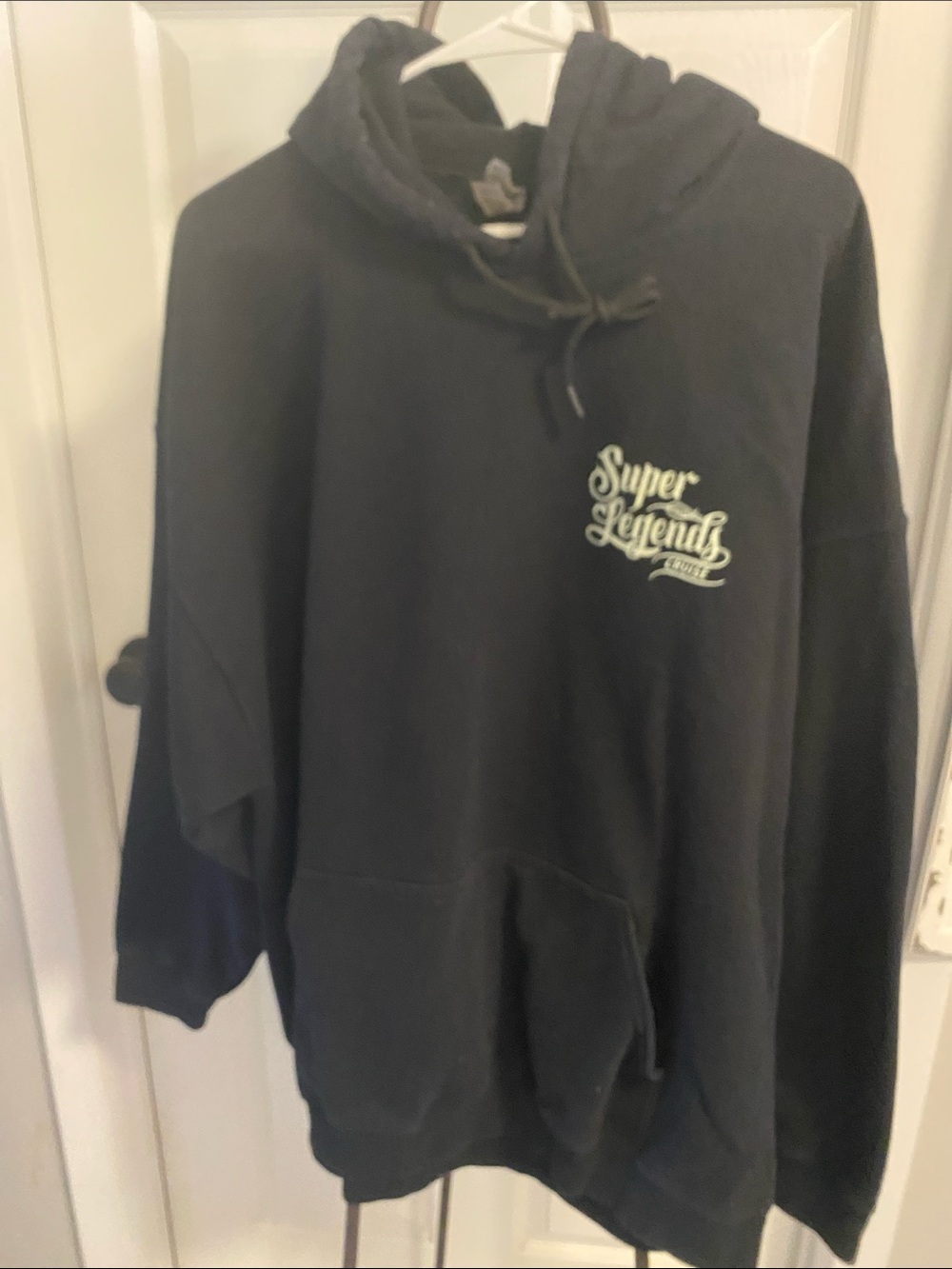 Men’s Black Hoodie Sweatshirt Super Legends Cruise size 2x
